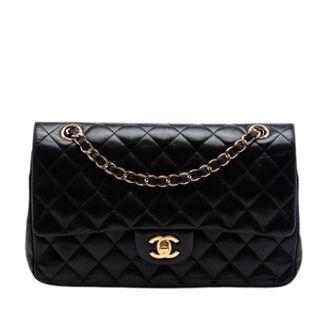 Chanel Pre-owned Vintage Double Flap Shoulder Bag - unisex - Chanel Vintage - Vintage Shoulder Bags - Black - ONE SIZE - Pre-owned