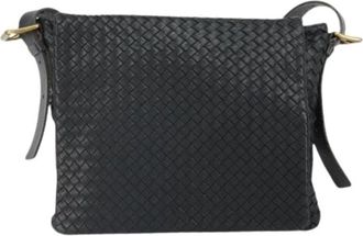 Bottega Veneta Pre-owned Vintage Schoudertas - unisex - Vintage Schoudertas - Zwart - ONE Size - Leer - Vintage