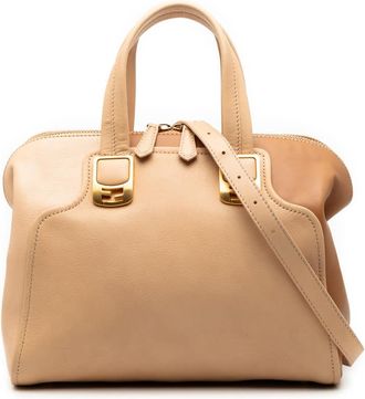 Fendi Pre-owned Fendi Small Tricolor Leather Colorblock Chameleon Satchel 8BL114 F83 138 2461