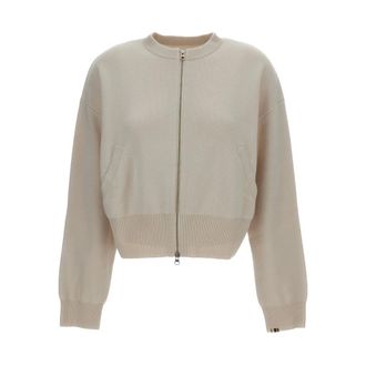 Extreme Cashmere Truien & Vesten, Dames, Beige, ONE Size, Kasjmier, No. 478 Xtra Fun Zip-Up Cardigan