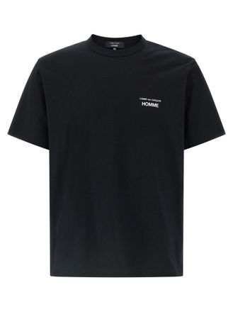 Comme Des Gar&ccedil;ons Black Logo Print T-shirt