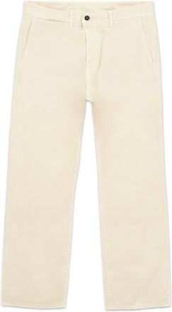 Fortela Reno Herringbone Cotton Trousers in Off White at Nordstrom, Size 34 Eu