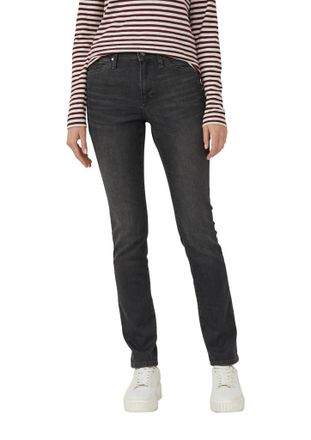 s.Oliver Slim-fit-Jeans S.OLIVER Betsy, Damen, Gr. 36, L&auml;nge 30, schwarz (schwarz used), Denim/Jeans, Obermaterial: 84% Baumwolle, 14% Polyester, 2% Elasthan, 