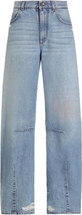 Dolce & Gabbana Wide Jeans, female, Blue, Size: XS Wide Jeans