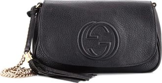 Gucci Soho Chain Leather Medium crossbody bag - Zwart