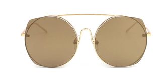 Ana Hickmann HI3067 04C Womens Sunglasses Gold Size 56