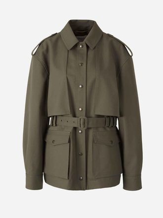 Saint Laurent Cotton Saharan Trench Coat