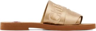 Chlo&eacute; Sandali Woody con logo - Oro