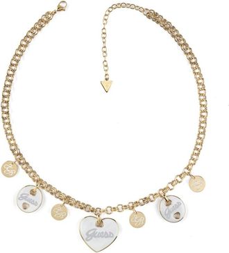 Guess Accessoires, Dames, Geel, ONE Size, Elegant Vintage Gold Necklace