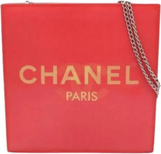 Chanel Pre-owned Coco Mark Fabric Shoulder Bag - Dames - Vintage Schoudertas - Rood - ONE Size - Vintage