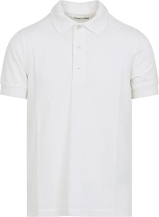 Tom Ford Piquet Polo - Heren - Polos - Wit - L - Katoen - Tops