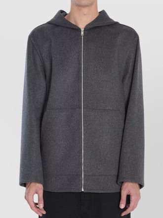 Bottega Veneta wool blouson hood long sleeves side pockets