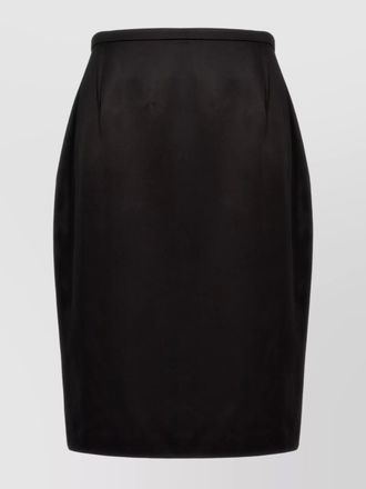 Saint Laurent satin pencil skirt