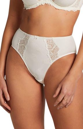 Hunkem&ouml;ller Diva High Knickers in Offwhite at Nordstrom, Size Medium