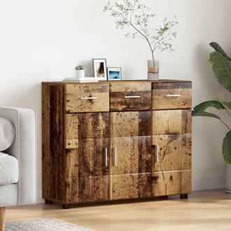 vidaXL vidaXL Credenza con porta FLORIN Legno vecchio 88,5 x 30,5 x 73 cm