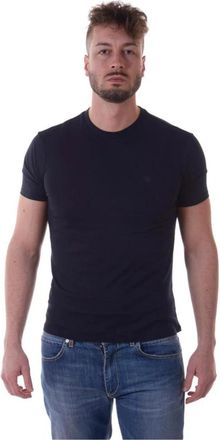 Armani Jeans Sweatshirts - Heren - T-shirts - Blauw - 2XL - Katoen - Tops