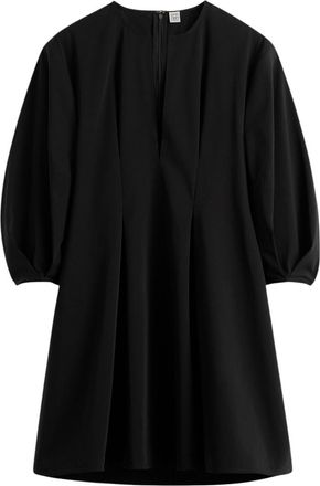 Toteme Black Round Neck Mini Dress