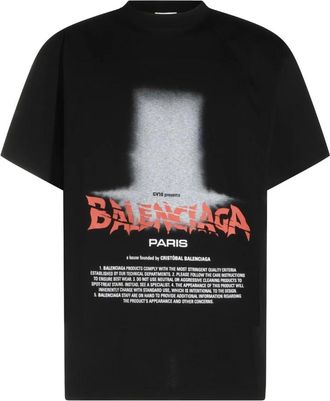 Balenciaga Heren, Tops, Zwart, Maat: L
