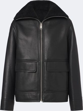 Yves Salomon Shearling-lined leather jacket