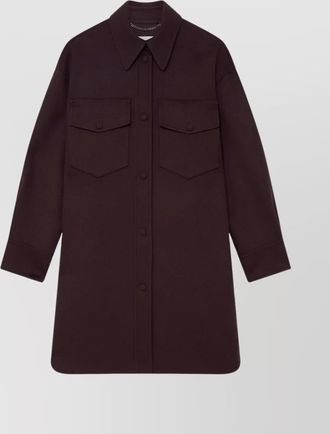 Stella McCartney snap button chain-link overshirt