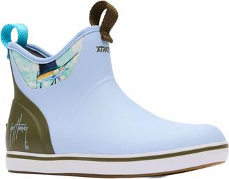 Xtratuf Womens Ankle Deck Boot In Sky Blue Marlin