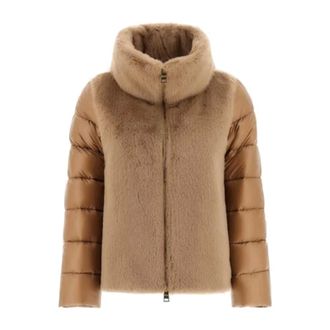 Herno Dames, Jassen, Bruin, Maat: L Nylon