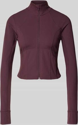 Fabletics Slim Fit Jacke mit Stehkragen Modell Storm in Bordeaux, Gr&ouml;&szlig;e XL
