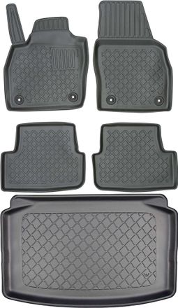 OEM Volkswagen Polo Vi Hatchback De Octubre De 2017. Set: Alfombrillas Para Coche + Alfombrilla Para Maletero