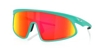 Oakley Mens Rslv Sunglasses In Matte Celeste/prizm Ruby Lens