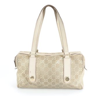 Gucci Leather Handbag Tote Bag (Pre-Owned)