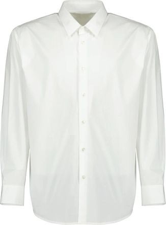 Saint Laurent Cassandre Shirt - Heren - Zakelijke Overhemden - Wit - XL - Katoen - Overhemden
