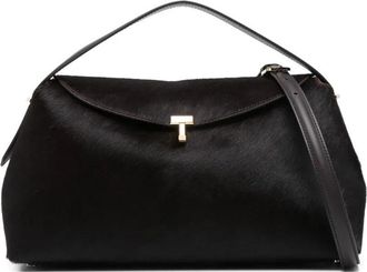 Toteme T-Lock Pony Hair Top Handle Bag