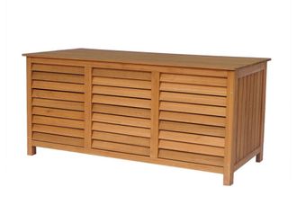 Habitat & Jardin Ba&uacute;l para jard&iacute;n de madera marr&oacute;n 130 x 64 x 60 cm