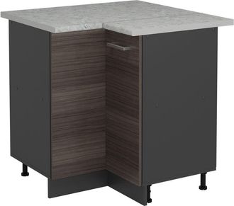 Vicco Armario De Esquina R-line, Gris Noble, 75.6 Cm Et M&aacute;rmol