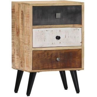 vidaXL Comodino 40x30x60 cm in Legno Massello di Mango vidaXL