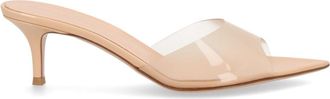 Gianvito Rossi Beige Slip-on Heels