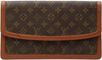 Louis Vuitton Pre-owned Pochette Dame - Dames - Vintage Clutch - Bruin - ONE Size - Leer - Vintage