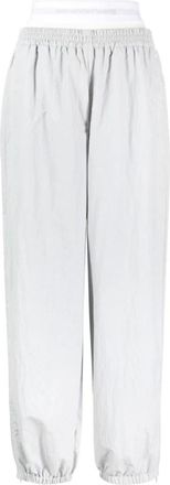 Alexander Wang Wijde Broeken - Dames - Sweatpants - Grijs - L - Polyester - Broeken