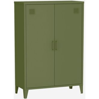 Sweeek C&oacute;moda/armario Industrial De Metal Con 2 Puertas