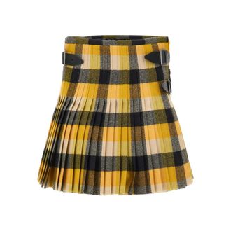 Vivienne Westwood Pleated Buckle Mini Skirt