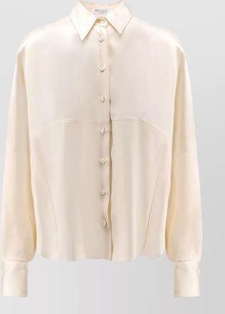 Brunello Cucinelli silk long-sleeve shirt