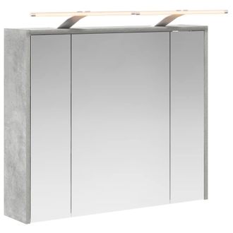 vidaXL Armario Con Espejo De Ba&ntilde;o Gris Concreto 73,5 X 16 X 62,5 Cm Vidaxl