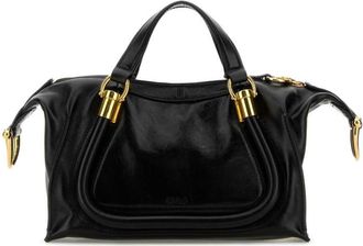 Chlo&eacute; Black Parati 24 Small Satchel Bag