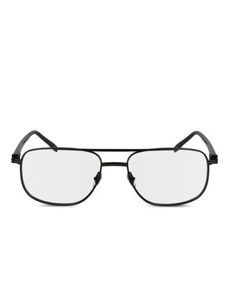 Lacoste metal rectangle glasses - Black