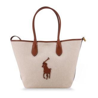 Polo Ralph Lauren Tote Bags, female, Beige, Size: ONE SIZE Canvas Tote Bag