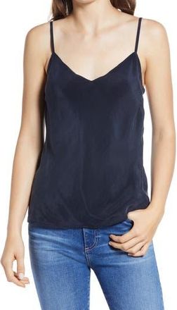 AG - Adriano Goldschmied Scarlet Matte Satin Camisole in True Black at Nordstrom Rack, Size X-Small