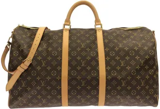 Louis Vuitton Marron Coated Canvas Boston Bag (Pre-Owned)