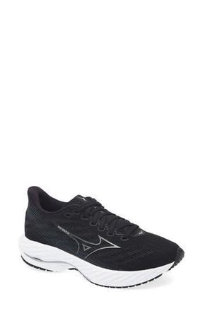 Mizuno Wave Rider 28 Running Shoe in Black-Harbor Mist at Nordstrom Rack