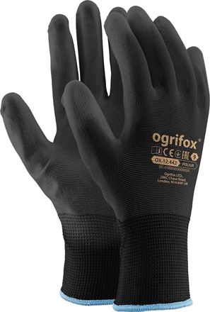 OEM Guantes De Trabajo / Negros / Talla: 10 - Xl / Ox-poliurbb10 - 100 Unidades