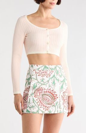 Longchamp Off the Shoulder Cardigan in Pale Pink at Nordstrom Rack, Size Small